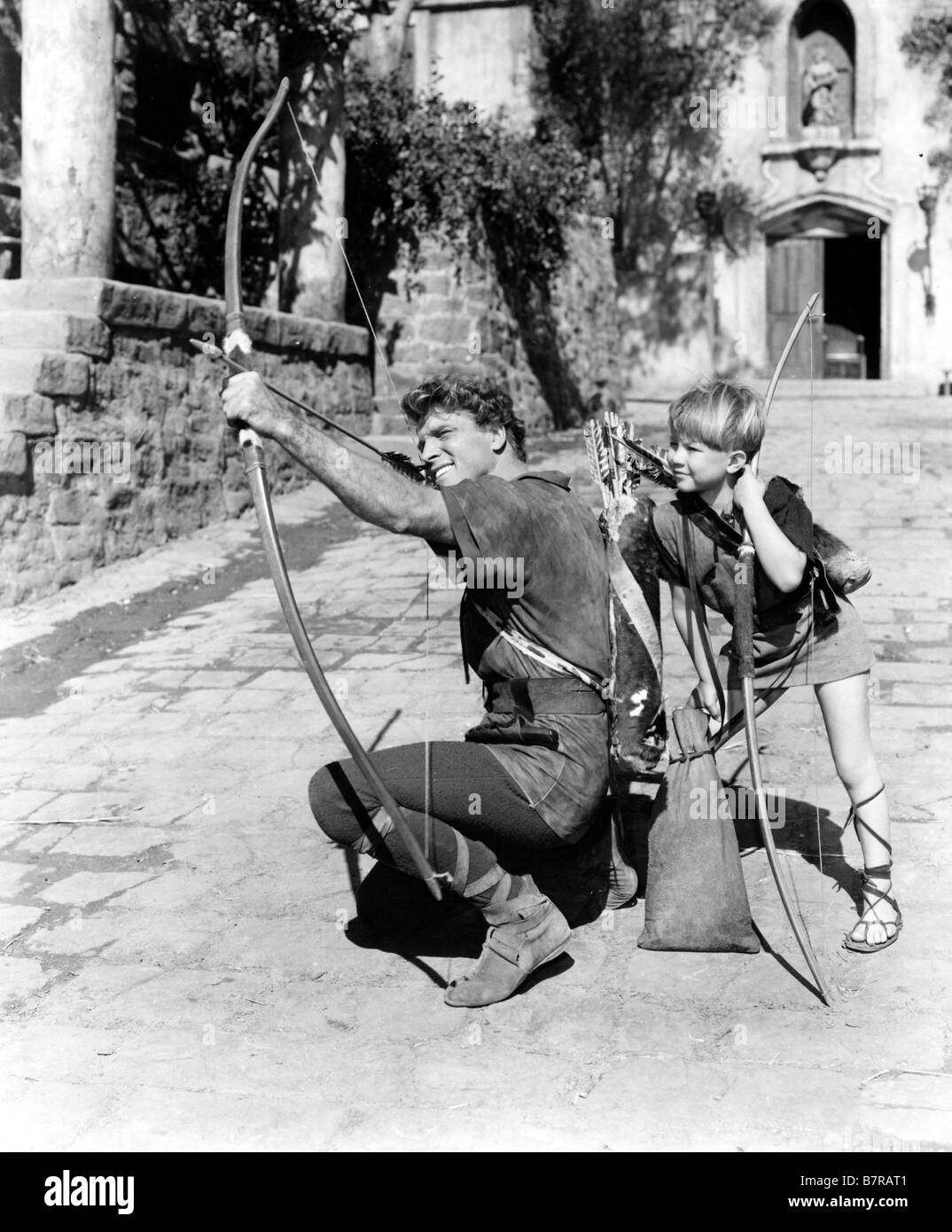 La Fleche et le flambeau DIE FLAMME UND DER PFEIL Jahr: 1950 USA Burt Lancaster USA: 1950 Regie: Jacques Tourneur herum Stockfoto