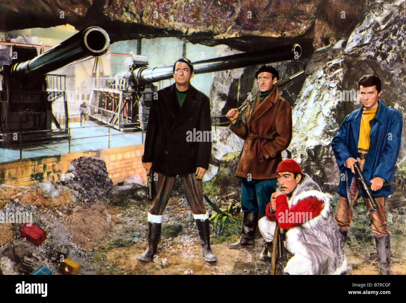 Die Kanonen von Navarone Jahr: 1961 USA Gregory Peck, David Niven und Anthony Quinn, James Darren Regie: J.Lee Thompson Stockfoto