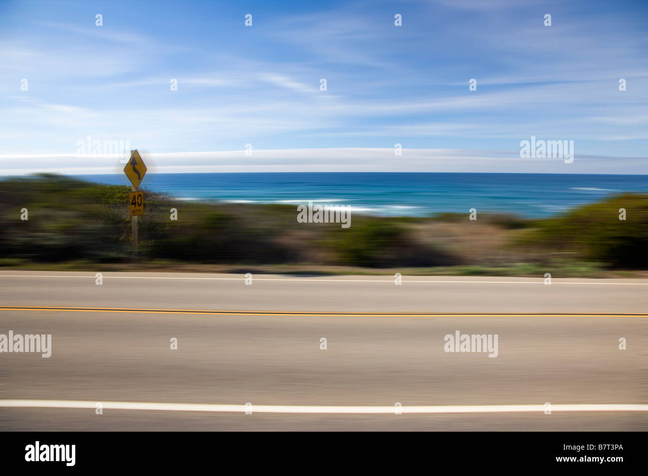 Autobahn-RT 1 zwischen San Simeon & Gorda, Kalifornien, USA Stockfoto