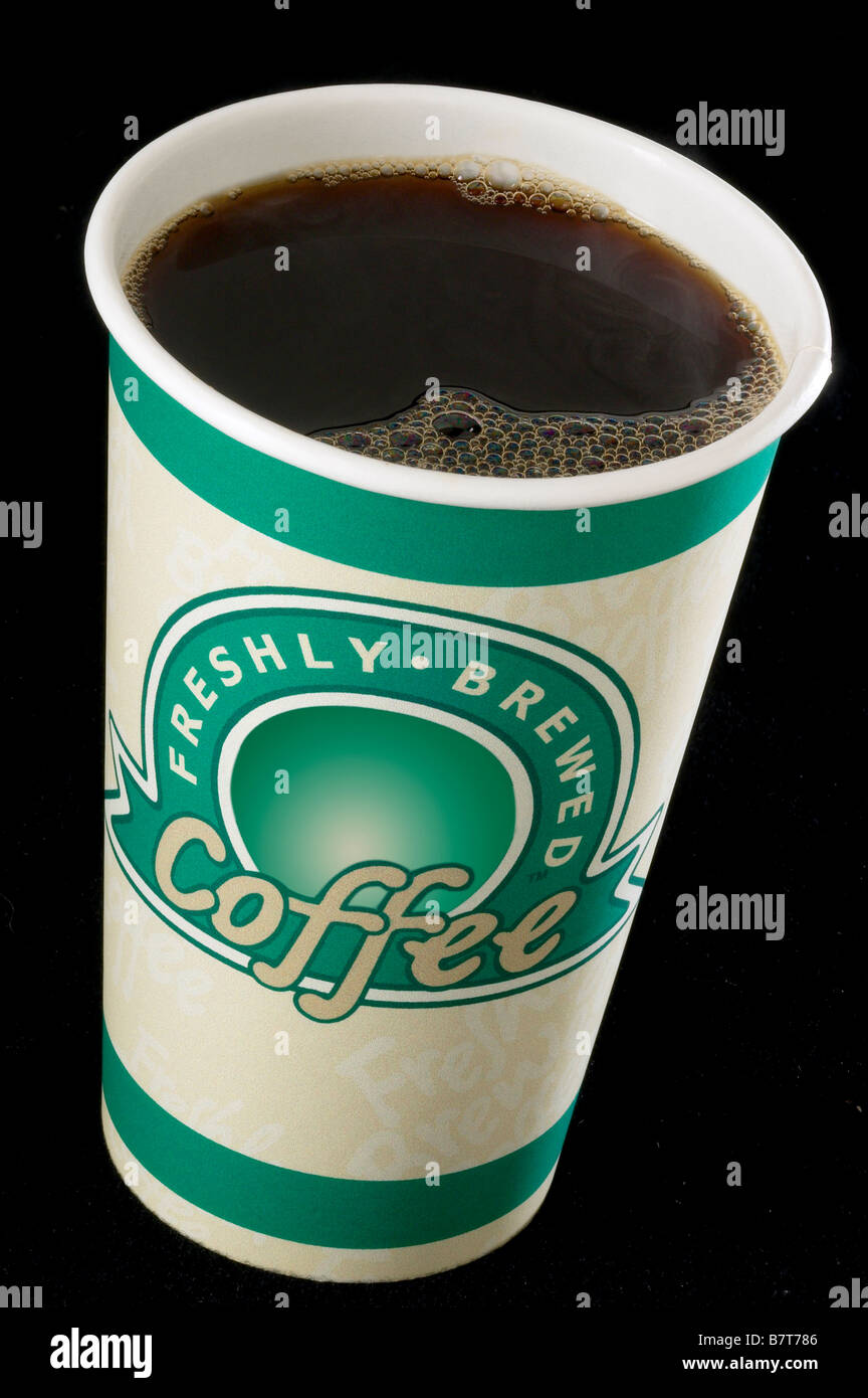 Tasse Kaffee, Ausschneiden Stockfoto