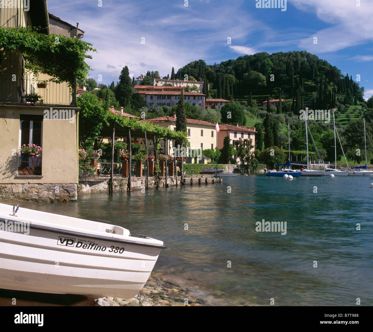 Pescallo neben den Comer See in der Nähe von Bellagio Lombardei Italien Stockfoto