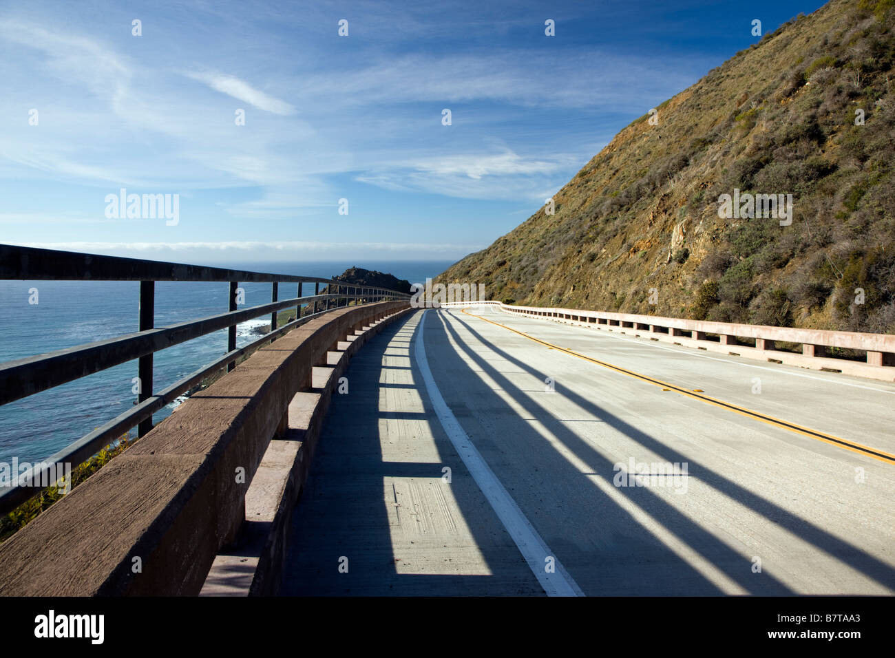 Autobahn-RT 1 zwischen San Simeon & Gorda, Kalifornien, USA Stockfoto