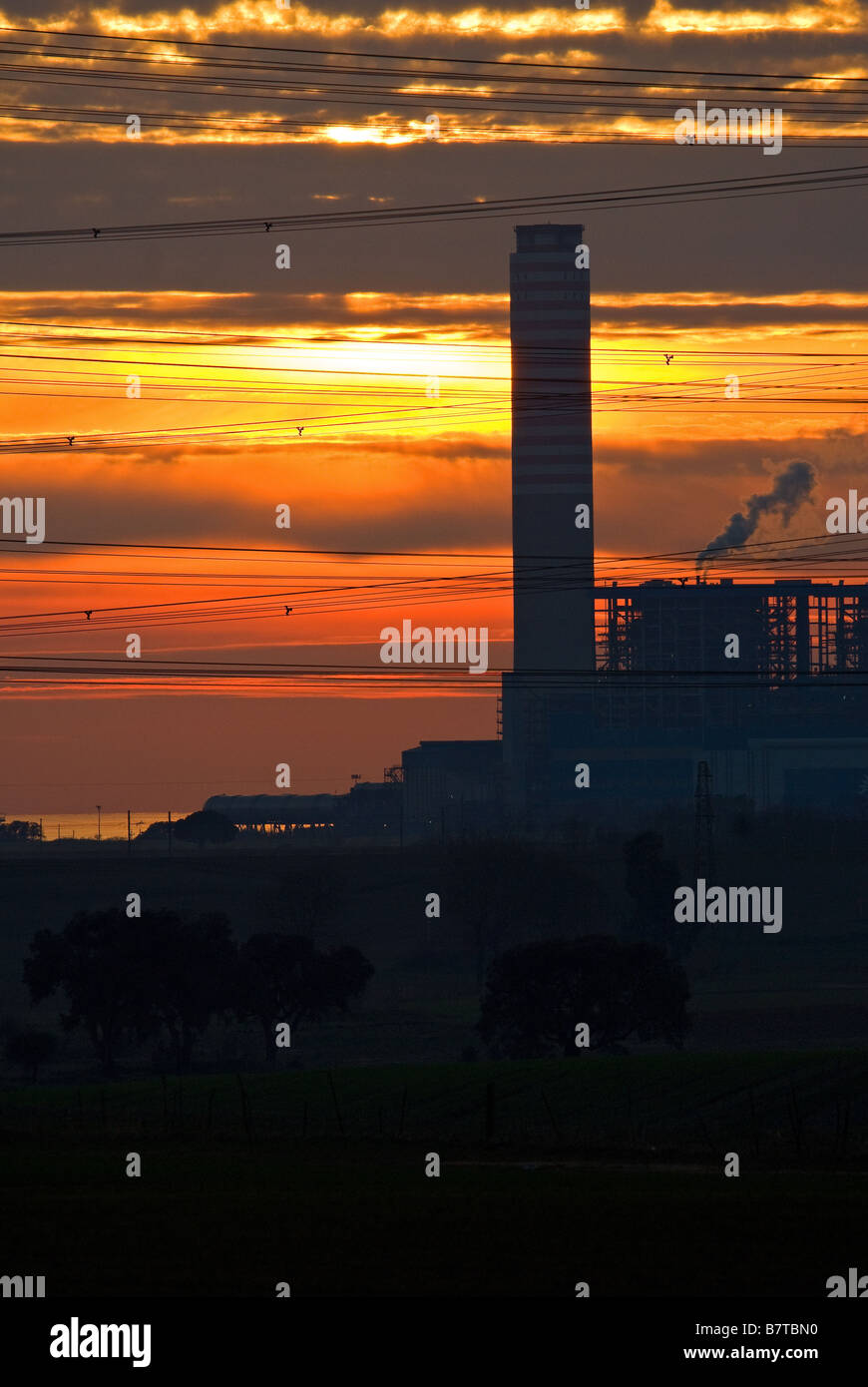 macht, Montalto di Castro in Italien Stockfoto