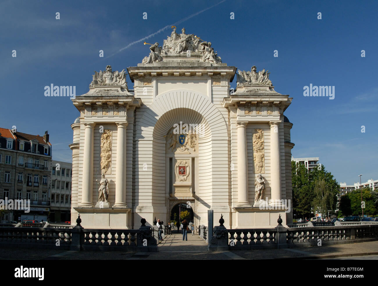 Porte de Paris, Lille, Frankreich Stockfoto