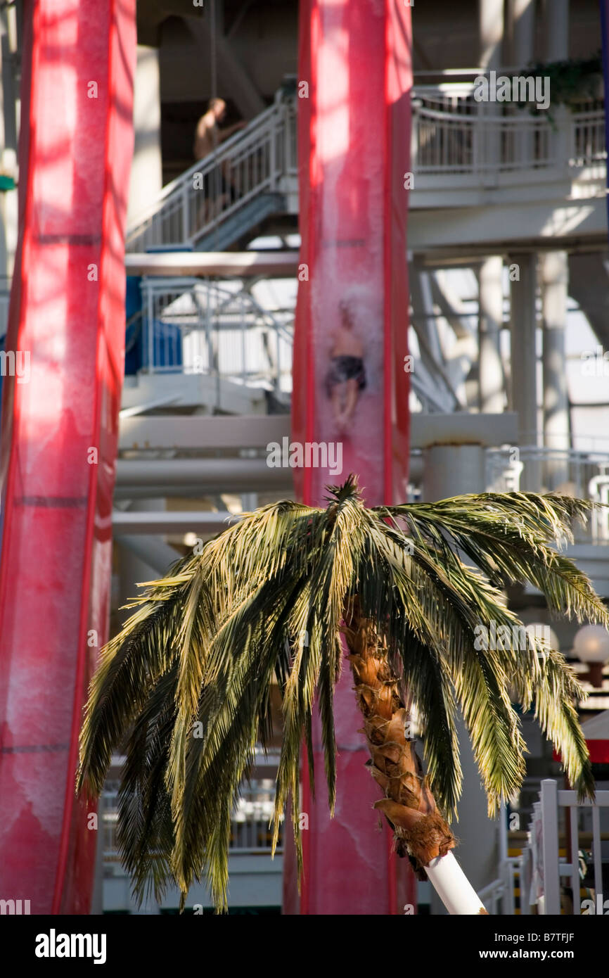 Die Sky Screamer Wasserrutsche im World Waterpark, West Edmonton Mall Stockfoto