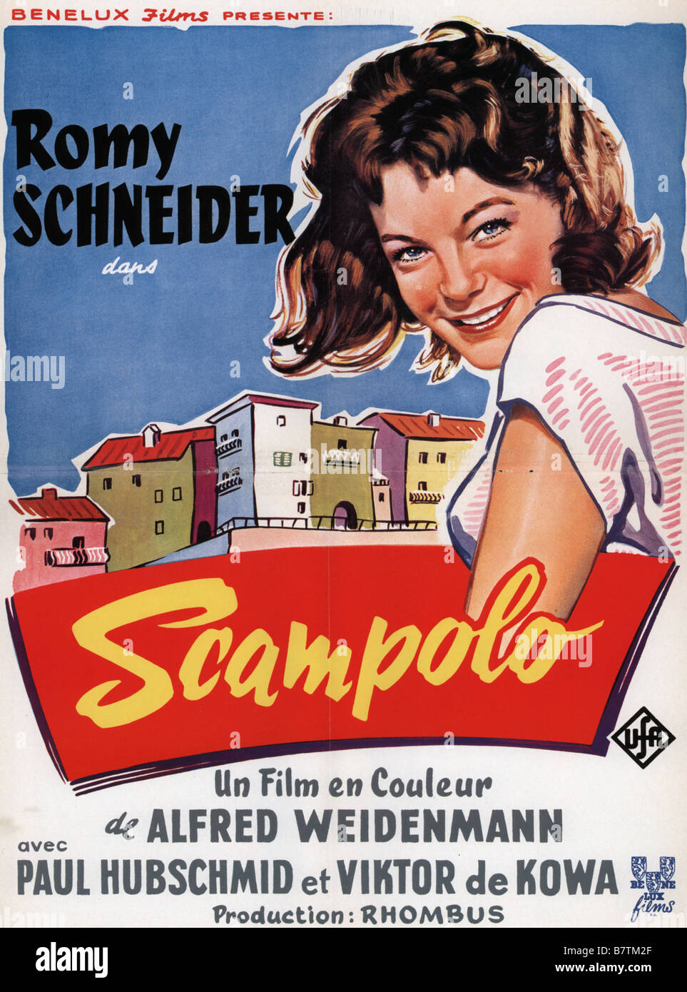 Scampolo Jahr: 1958 West Deutschland Regie: Alfred Weidenmann Movier Poster (Fr) Stockfoto