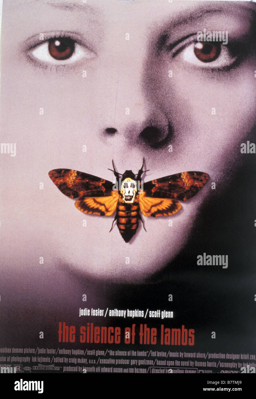 Das Schweigen der Lämmer Jahr: 1991 USA Regie: Jonathan Demme Poster (USA) Stockfoto