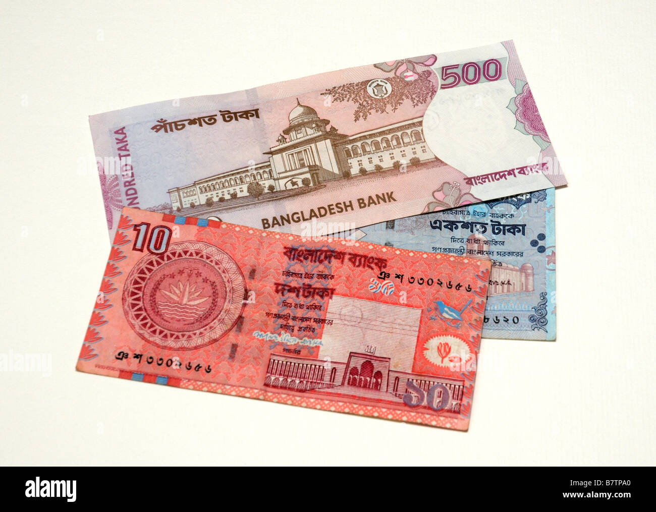 Bangladesh Taka Banknoten Stockfoto