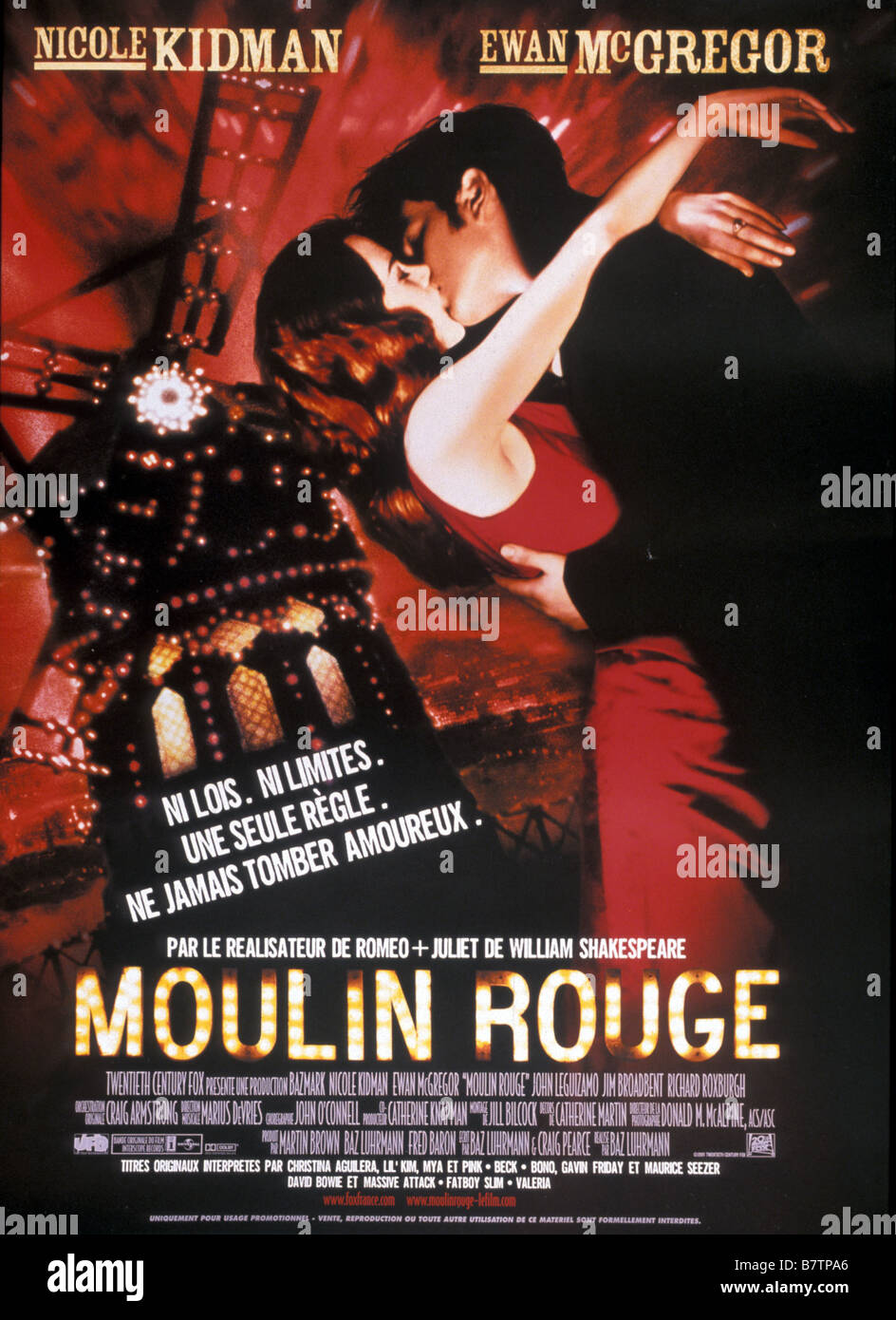 Moulin Rouge Jahr 2001 Usa Australien Ewan Mcgregor Nicole