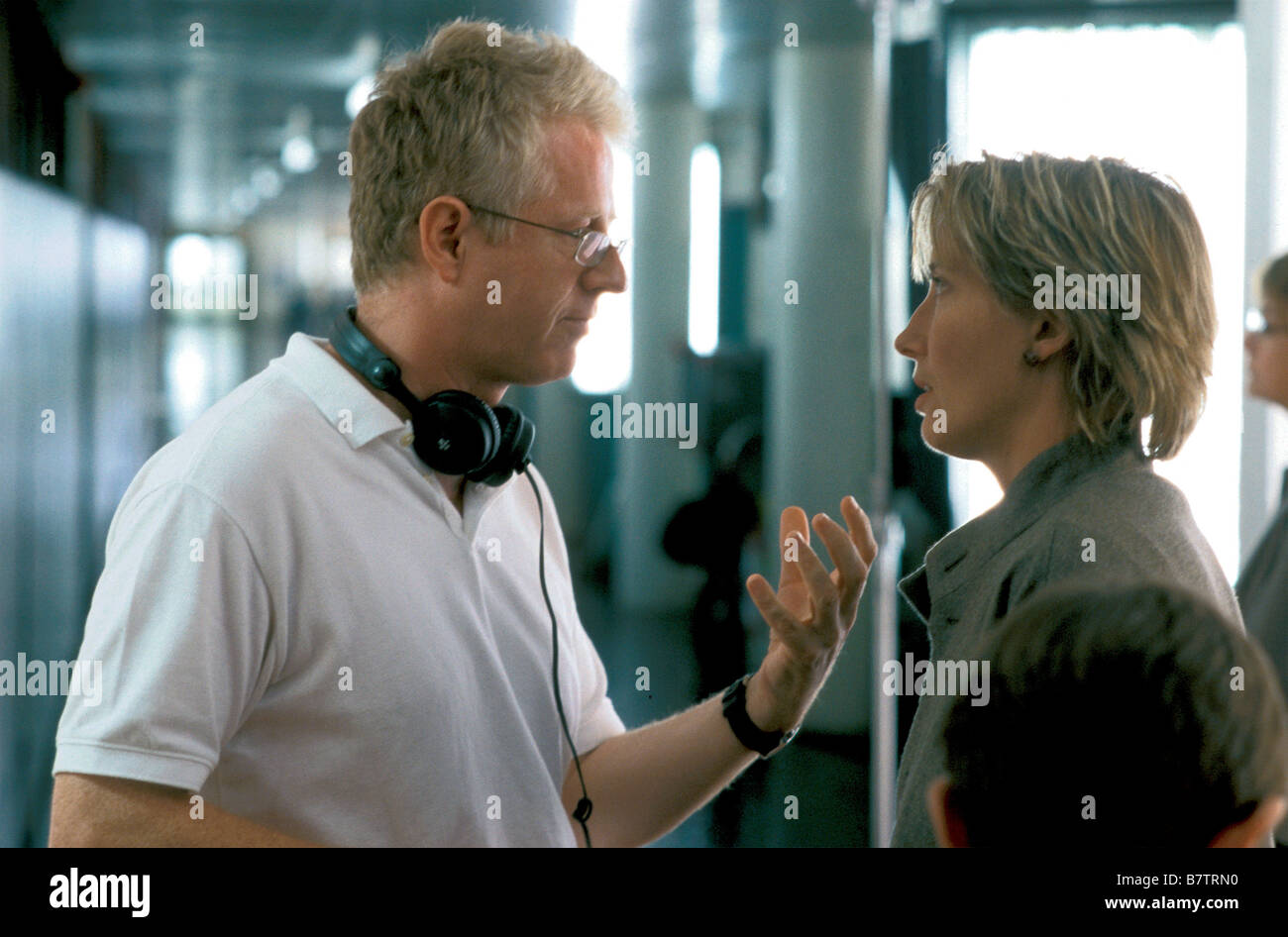 Liebe wirklich 2003 USA Regie: Richard Curtis Richard Curtis und Emma Thompson schießen Bild Stockfoto