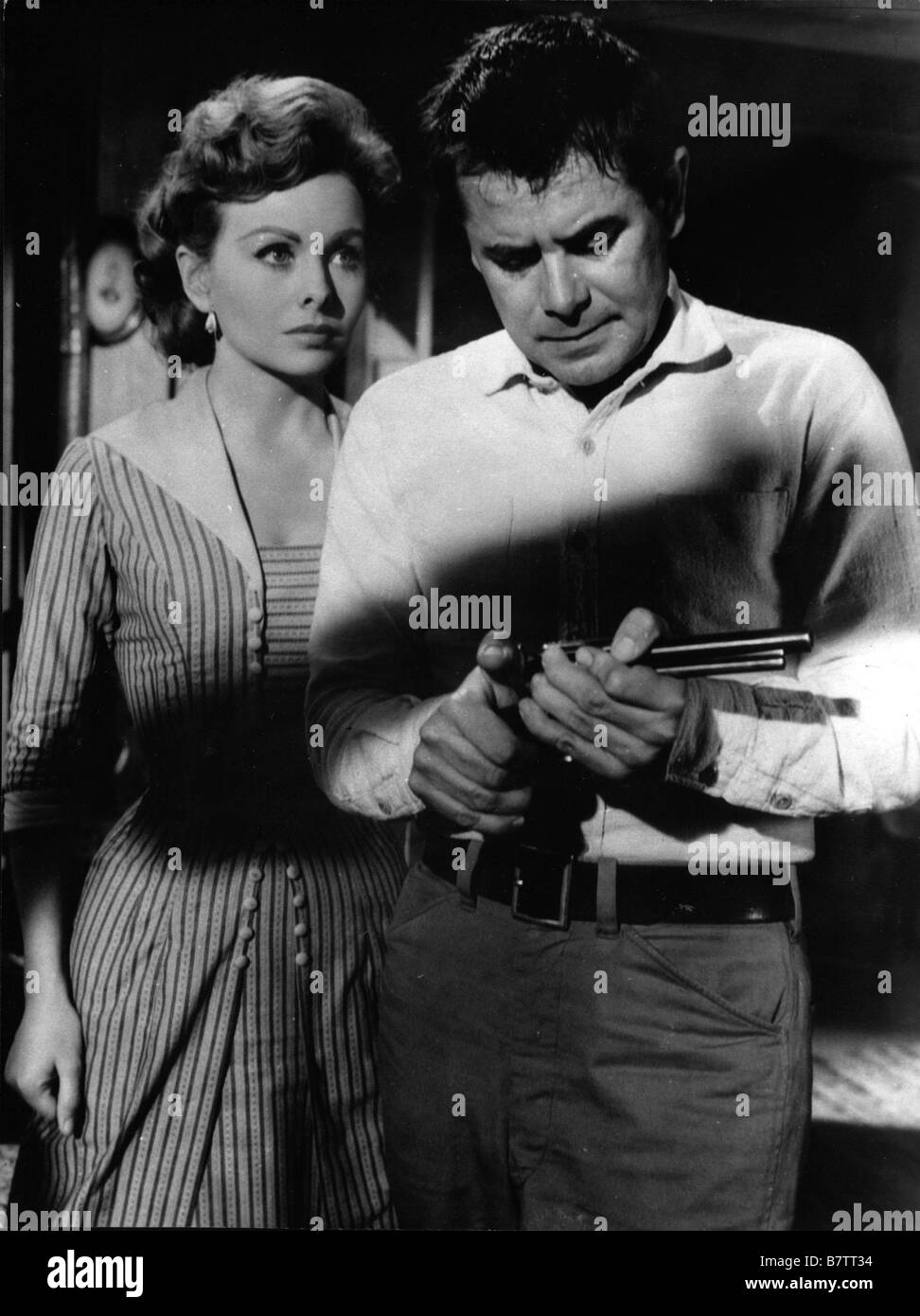 La Première balle Di die schnellste Gewehr am Leben Jahr: 1956 USA Glenn Ford, Jeanne Crain USA: 1956 Regisseur: Russell Rouse Stockfoto