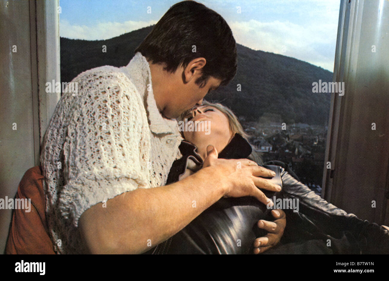 Die Mädchen auf einem Motorrad Jahr: 1968 Großbritannien/Frankreich Alain Delon, Marianne Faithfull Regie: Jack Cardiff Stockfoto
