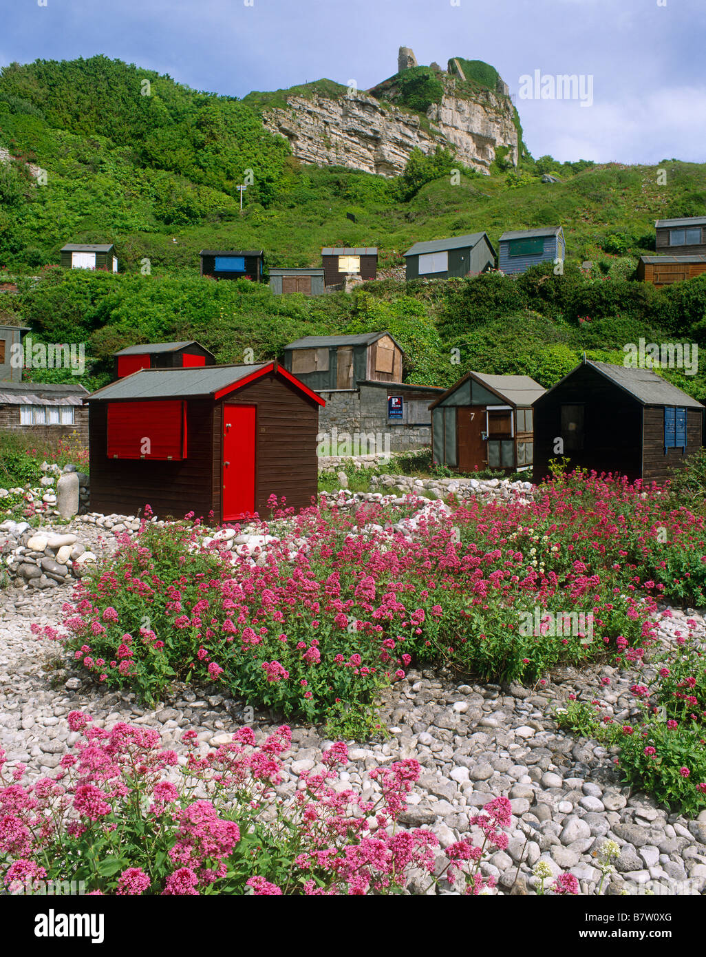 Kirche Ope Cove Rufus Bogen und Pfeil Schloss Portland Dorset UK Stockfoto
