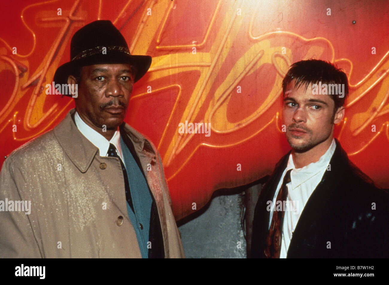 Sieben Se7en Jahr: 1995 USA Morgan Freeman, Brad Pitt Regisseur: David Fincher Stockfoto