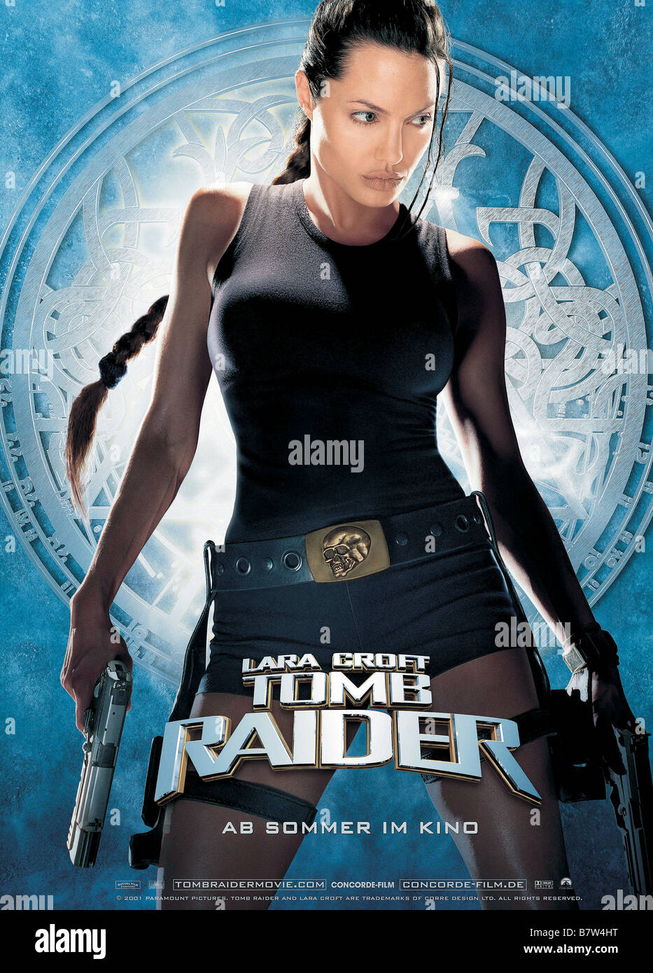 Lara Croft: Tomb Raider" Jahr: 2001 USA Angelina Jolie Affiche, poster Regie: Simon West Stockfoto