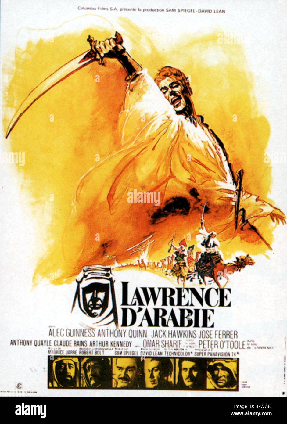 Lawrence von Arabien Jahr: 1962 - Großbritannien Regie: David Lean Film Poster Stockfoto