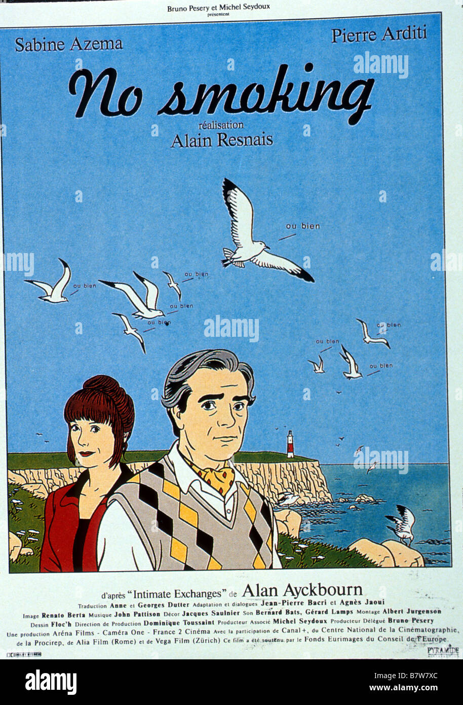 Rauchen, nicht Rauchen - 2. Teil - Frankreich Jahr: 1993 Regie: Alain Resnais Film Poster (Fr) Stockfoto