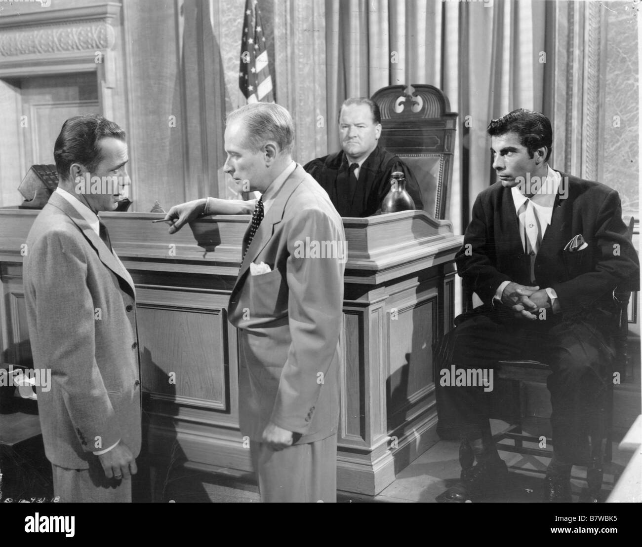 Les Ruelles du malheur Klopfen an einer Tür Jahr: 1949 USA John Derek, Humprey Bogart Regie: Nicholas Ray Stockfoto