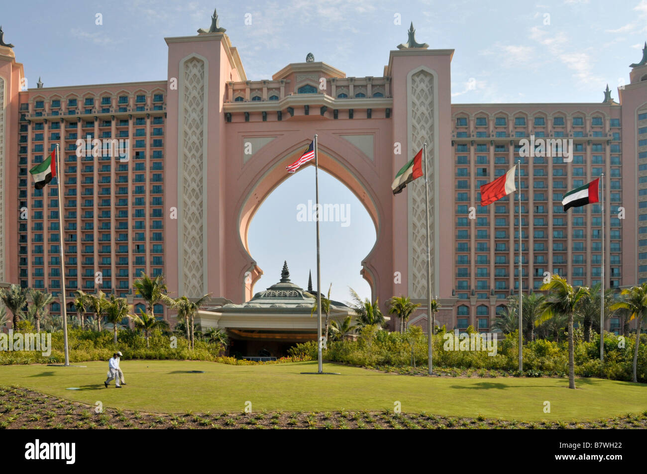 Dubai Atlantis the Palm Hotel und Resort-Komplex Stockfoto