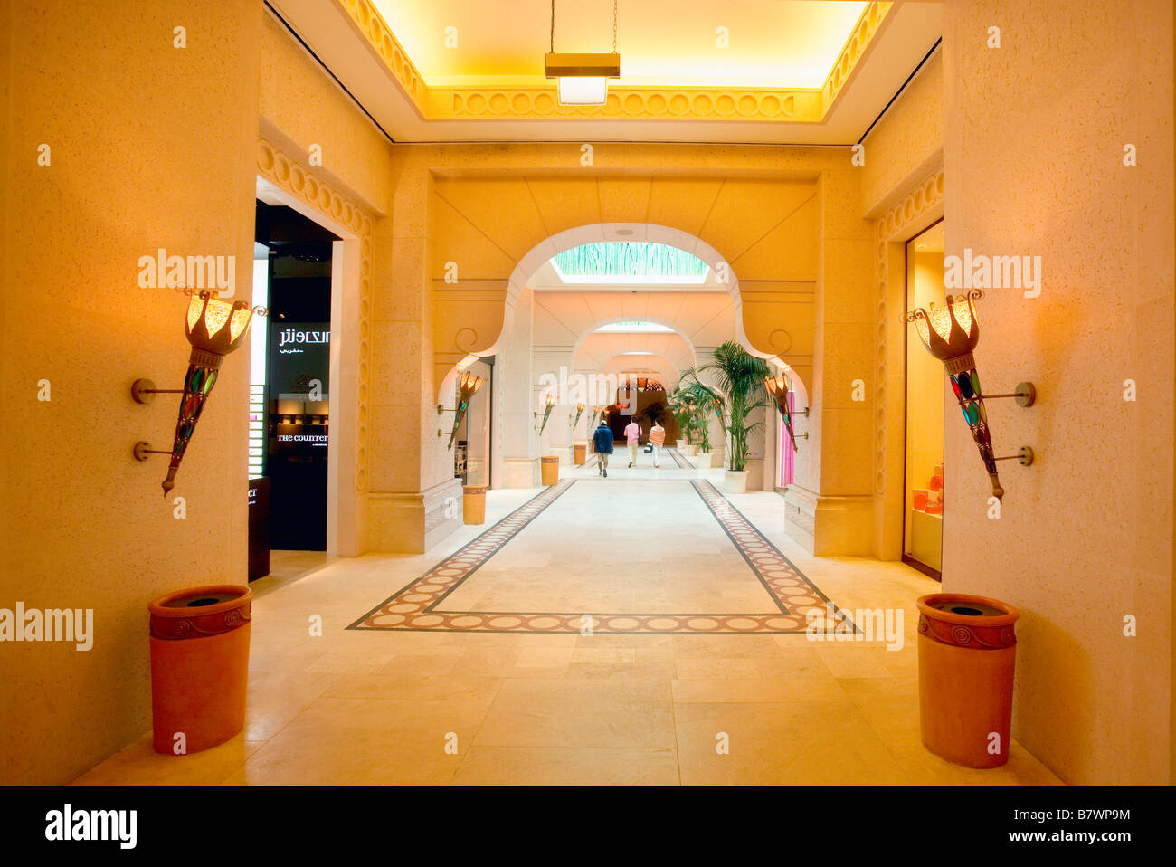 Interieur des Hotels Atlantis auf Palm Jumeirah Dubai Stockfoto