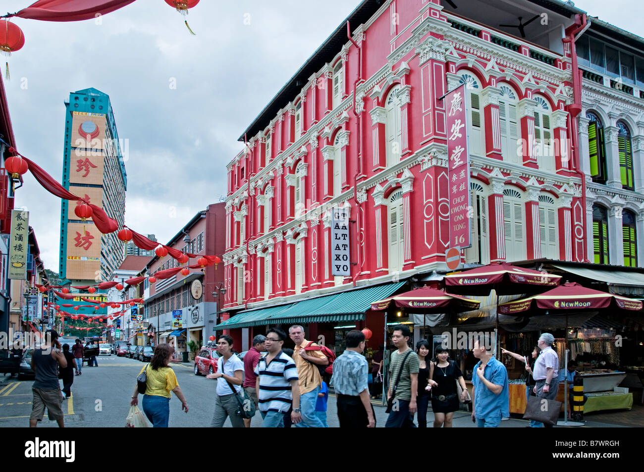 Singapur Chinatown China chinesische Streetshop speichern Marktzentrum Innenstadt Stockfoto