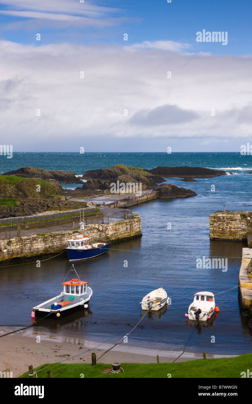 Ballintoy Harbour Causeway Coast County Antrim-Nordirland Stockfoto