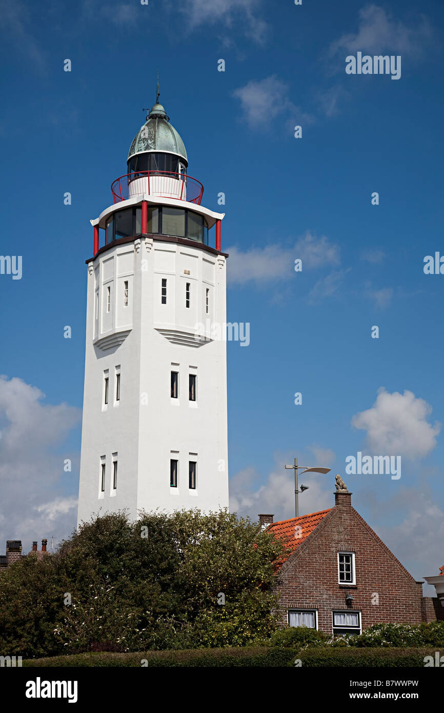 Ein umgebautes Leuchtturm als Hotel Harlingen Friesland Niederlande genutzt Stockfoto
