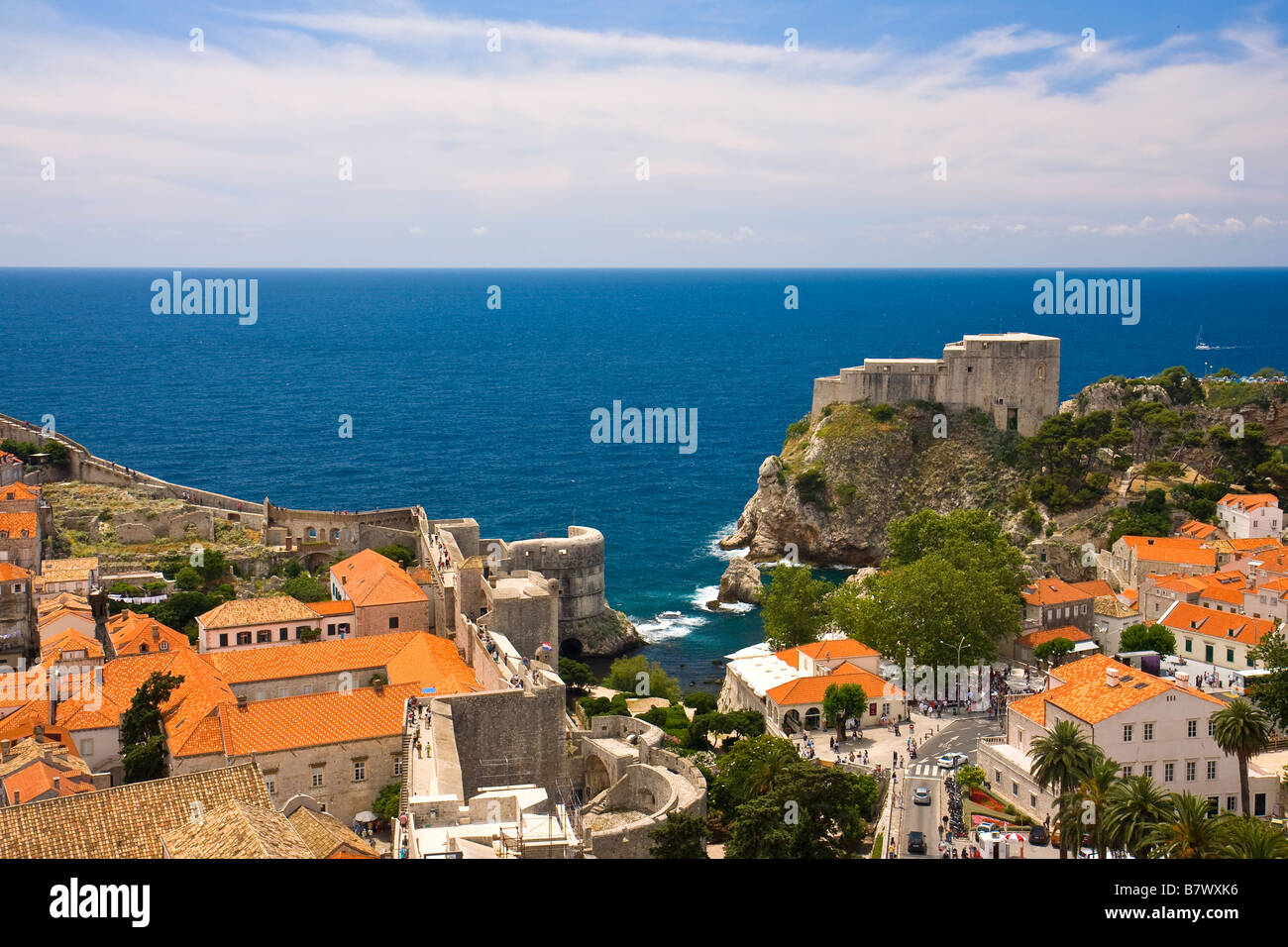 Dubrovnik Kroatien Stockfoto