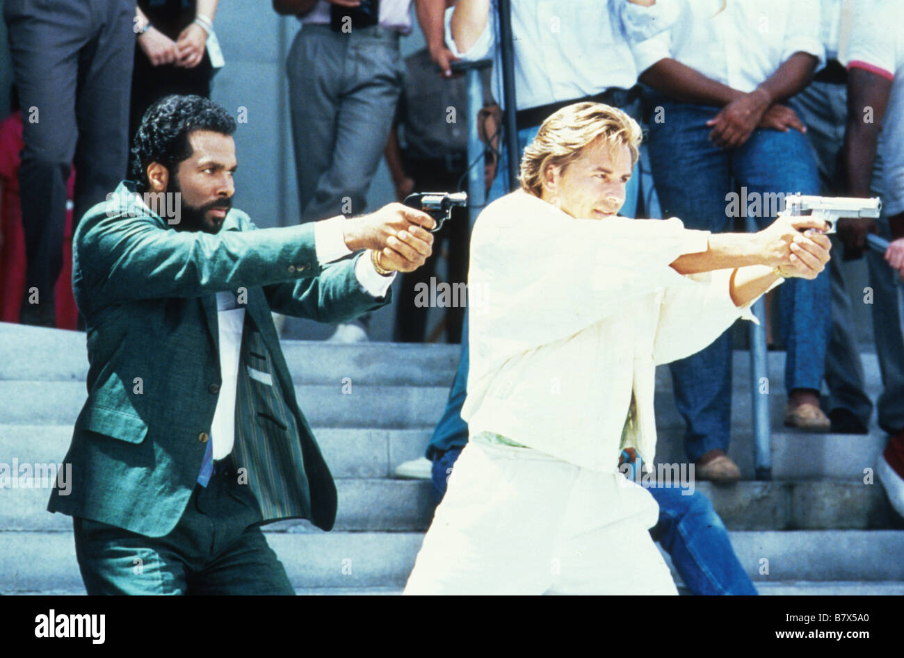 Deux flics à Miami Miami Vice [TV-Serie 1984-1989] usa Philip Michael Thomas, Don Johnson Erstellt von Anthony Yerkovich Stockfoto