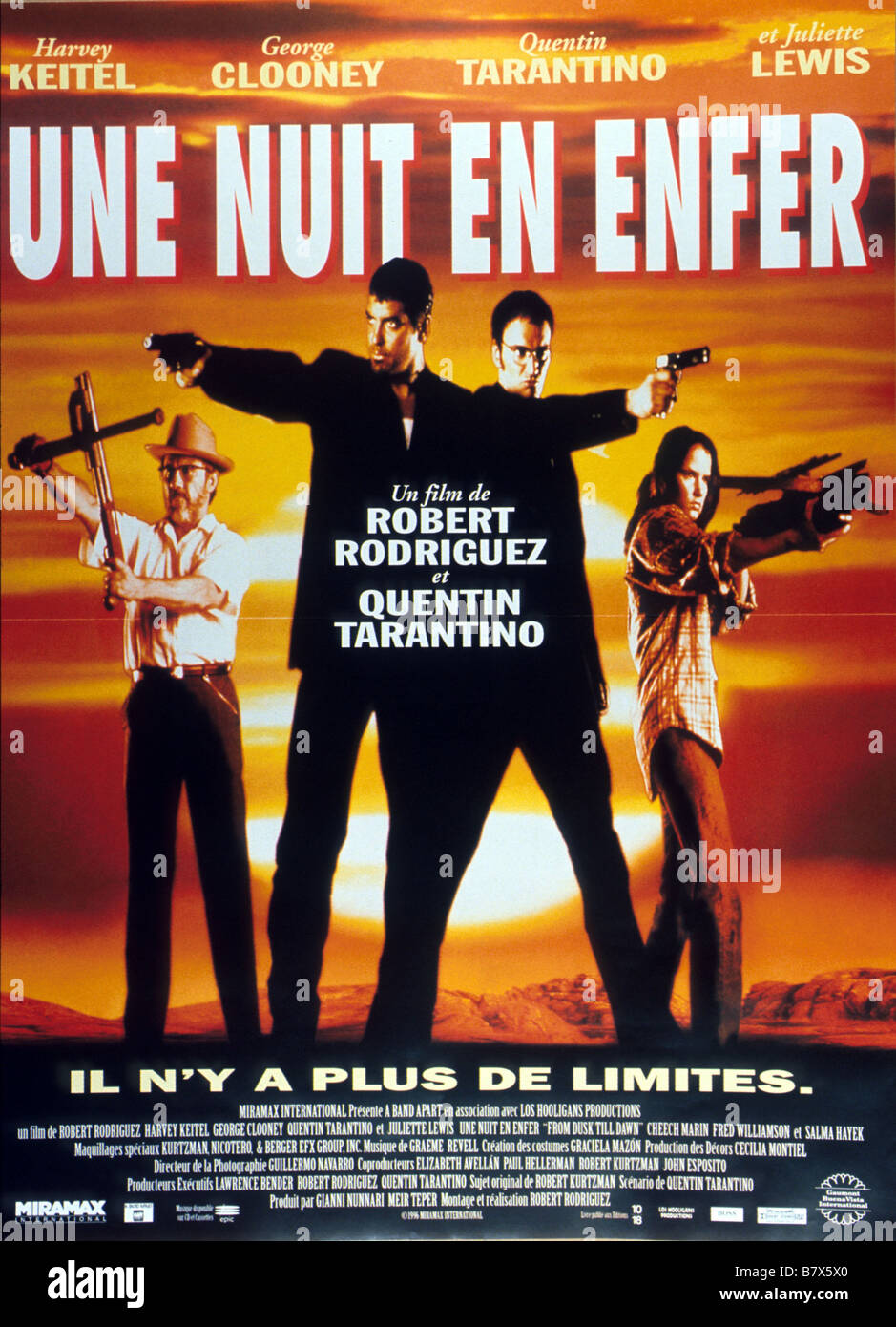 From Dusk Till Dawn Jahr 1996 USA Harvey Keitel, Clooney