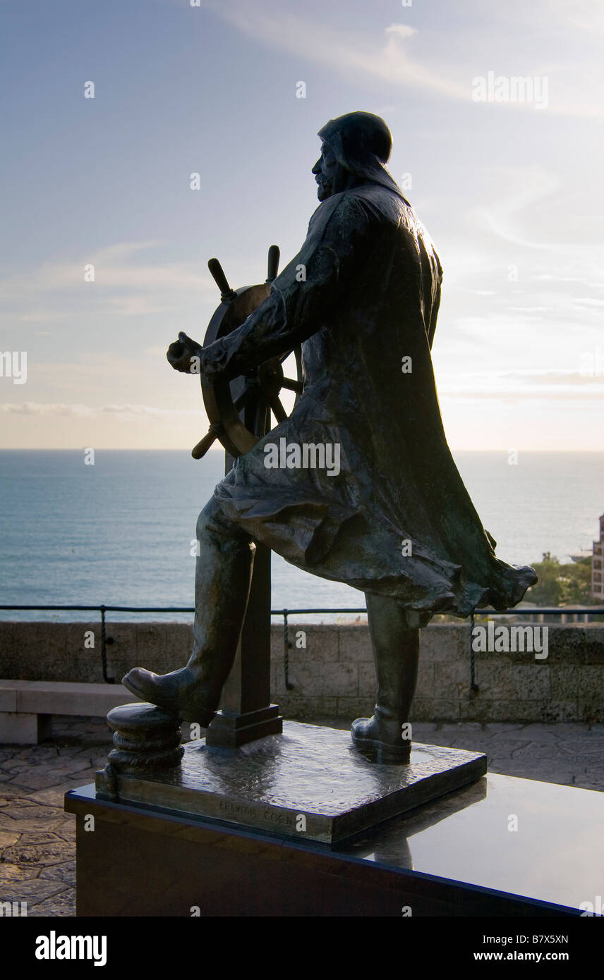 Statue eines Kapitäns Stockfoto
