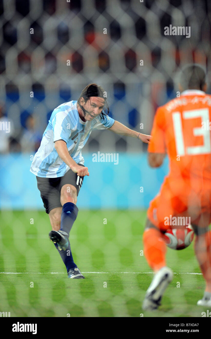 Lionel Messi ARG 16. August 2008 Fußball Beijing 2008 Olympische Spiele