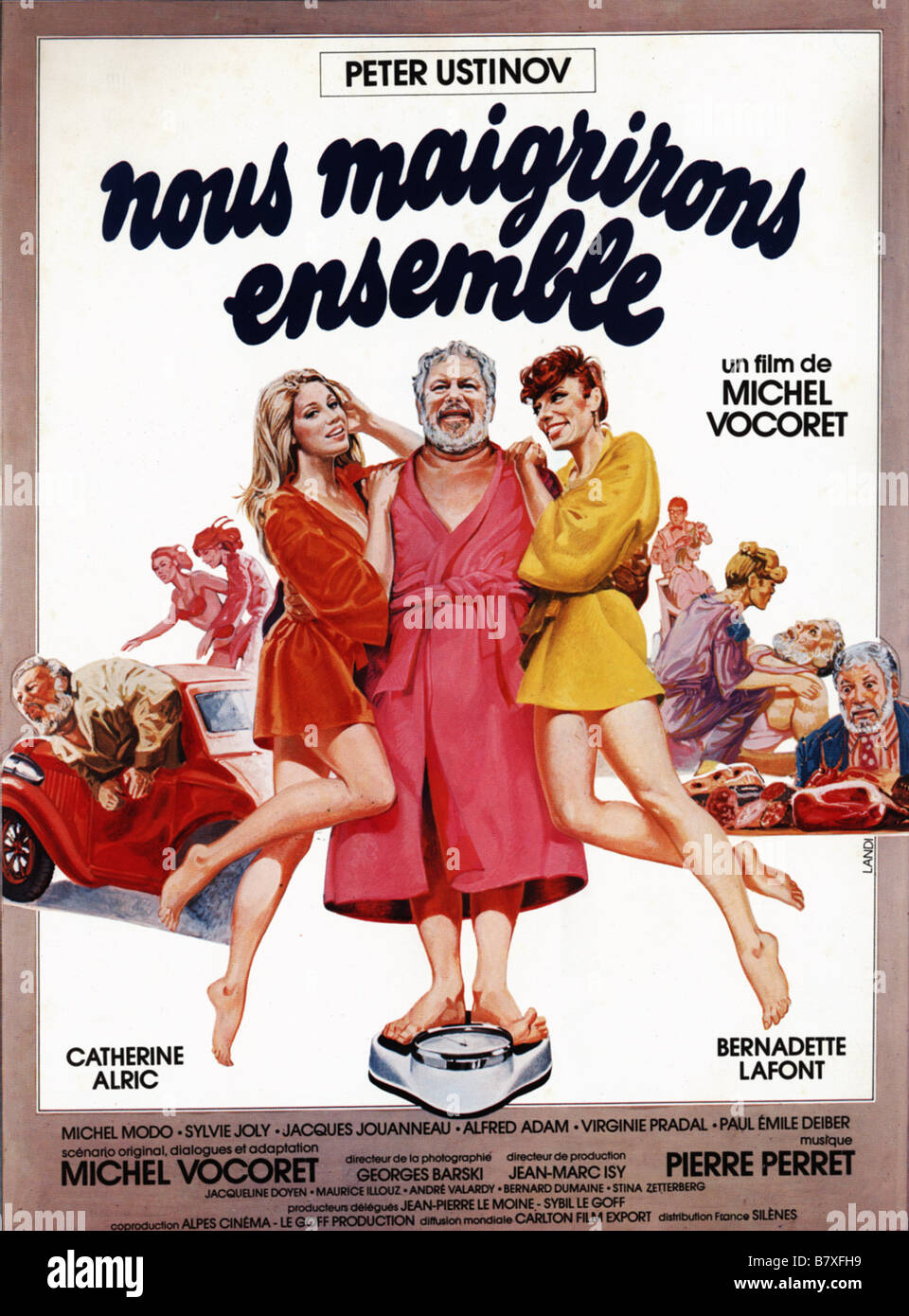 Nous maigrirons ensemble Nous maigrirons ensemble Jahr: 1979 - Frankreich Peter Ustinov affiche/Poster Regie: Michel Vocoret Stockfoto