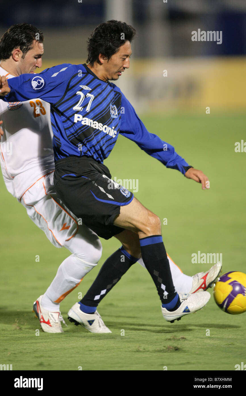 Hideo Hashimoto Gamba 24. September 2008 Fußball AFC Champions League 2008 zwischen Gamba Osaka 2 0 Al Karama Expo 70 Gedenk-Stadion Osaka Japan Foto von Akihiro Sugimoto AFLO SPORT 1080 Stockfoto