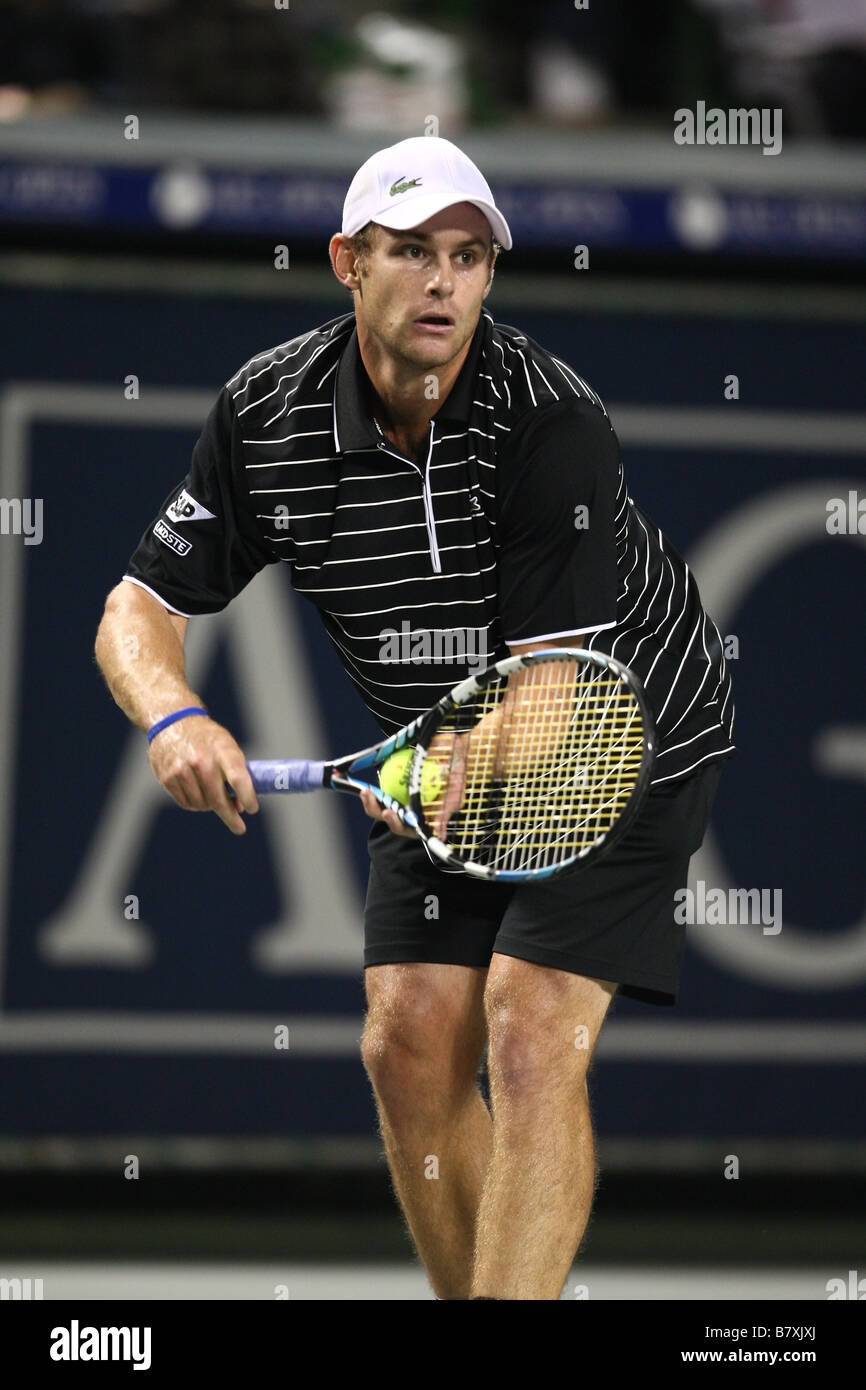 Andy Roddick USA 1. Oktober 2008 Tennis AIG Japan Open Tennis Championships 2008 Herren Einzel in Ariake Kolosseum Tokyo Japan Foto von YUTAKA AFLO SPORT 1040 Stockfoto