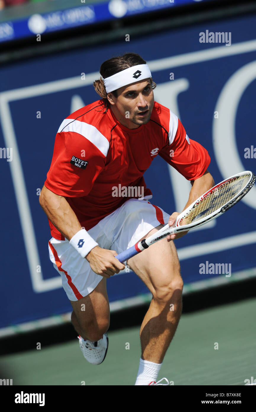 David Ferrrer ESP 2. Oktober 2008 Tennis AIG Japan Open Tennis Championships 2008 Herren Einzel Ariake Kolosseum Tokyo Japan Foto von Masakazu Watanabe AFLO SPORT 0005 Stockfoto