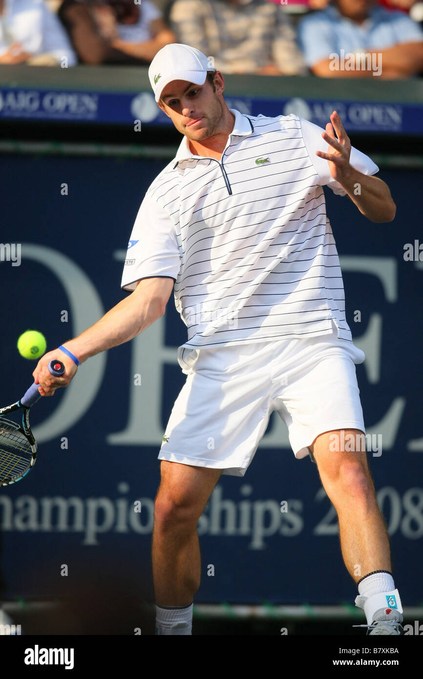 Andy Roddick USA 3. Oktober 2008 Tennis AIG Japan Open Tennis Championships 2008 Herren Einzel Ariake Kolosseum in Tokio Japan Stockfoto