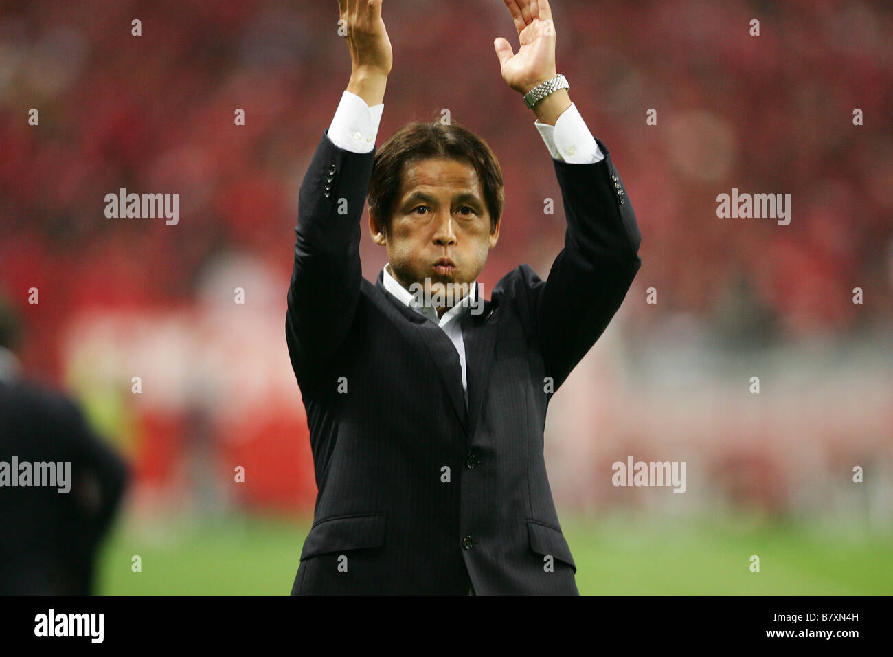 Akira Nishino Head Coach Gamba OCTOBER 22 2008-Fußball AFC Champions League 2008 Semi-Finale zwischen Urawa Red Diamonds 1 3 Gamba Osaka im Saitama Stadium 2002 Saitama Japan Foto von YUTAKA AFLO SPORT 1040 Stockfoto