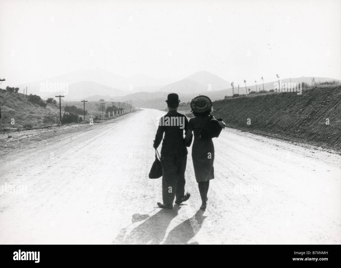 Moderne Zeiten Jahr: 1936 USA Regie: Charlie Chaplin Charles Chaplin, Paulette Goddard Stockfoto