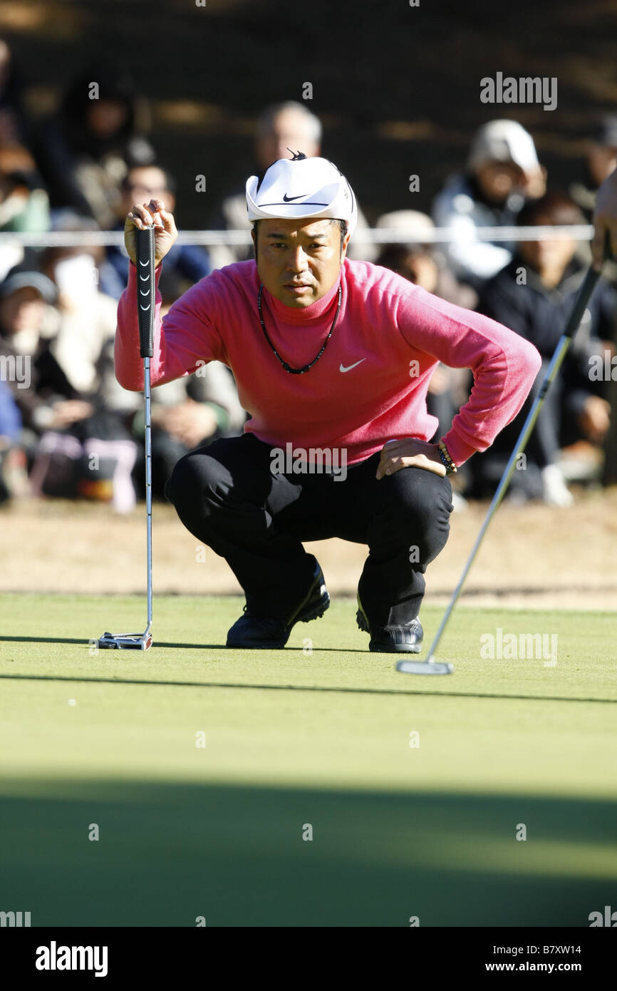 Shingo Katayama 7. Dezember 2008 Golf Japan Golf Tour Nippon Series JT Cup Finalrunde in Tokio Yomiuri Golf Club Tokio Japan Foto von Akihiro Sugimoto AFLO SPORT 1080 Stockfoto