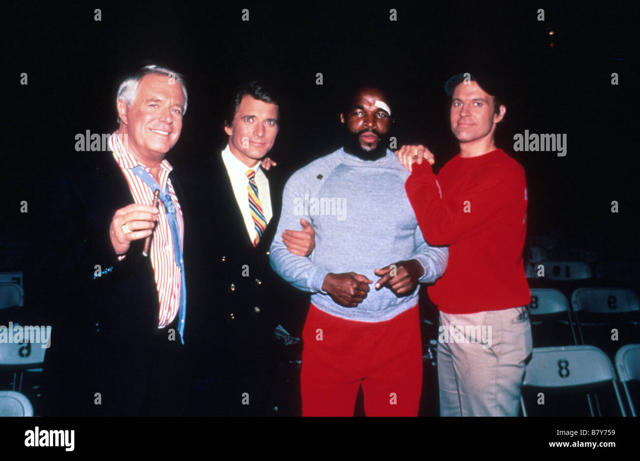 Das A-Team TV-Serie 1983 - 1987 USA Erstellt von Stephen J. Cannell Frank Lupo George Peppard, Herr T, Dirk Benedict, Dwight Schultz Stockfoto