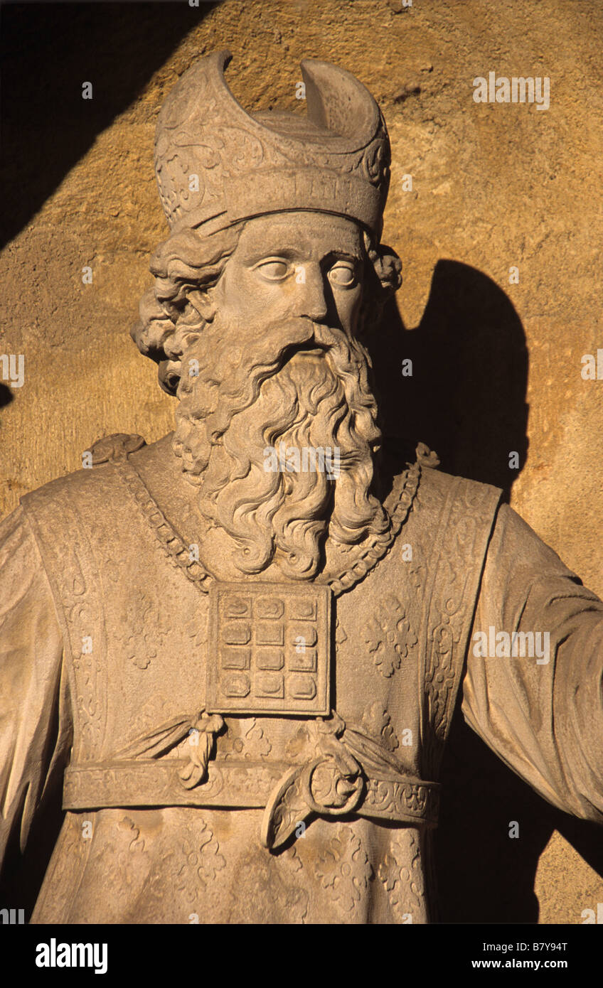 Aaron der Levit, Hebräisch Priester & Bruder von Moses, Denkmal Joseph Sec (c18th), Aix-en-Provence oder Aix-En-Provence, Frankreich Stockfoto