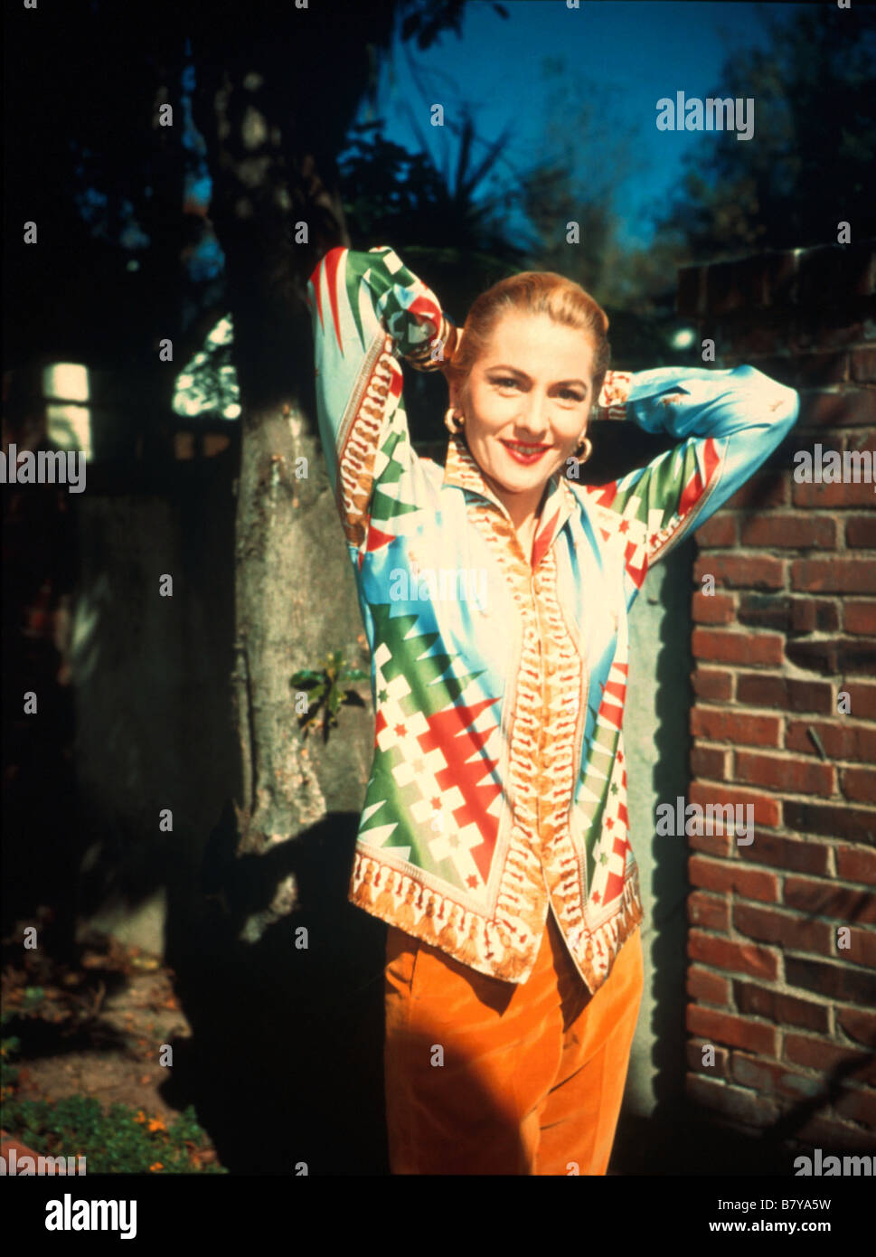 Joan Fontaine Joan Fontaine Joan Fontaine Actrice Américaine geb. En 1917 Stockfoto