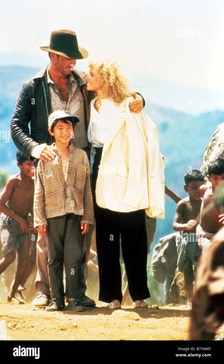 Indiana Jones und der Tempel des Todes Jahr: 1984 Harrison Ford, Kate Capshaw, Jonathan Ke Quan Regie: Steven Spielberg. Stockfoto