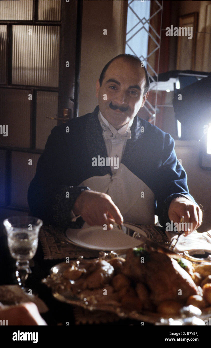 Hercule Poirot Jahr: Série tv - Hercule Poirot Jahr: TV-Serie - David Suchet Stockfoto