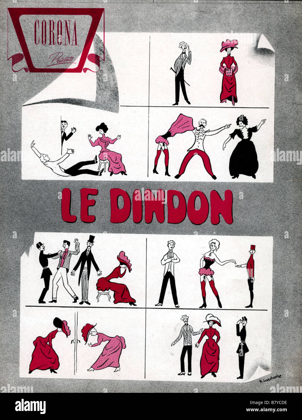 Le Dindon der Türkei Jahr: 1951 Frankreich Regie: Claude Barma Filmplakat (Fr) Stockfoto