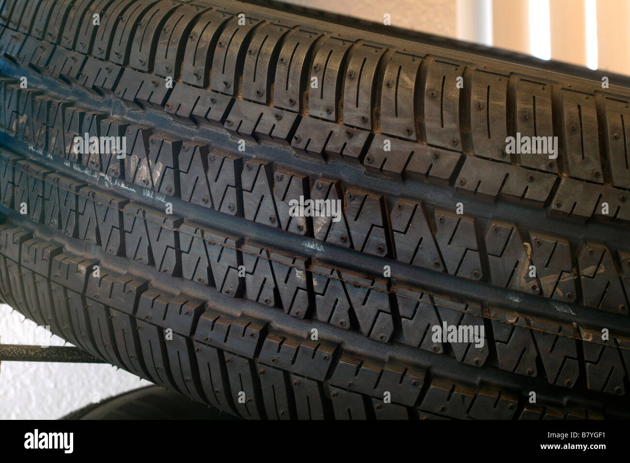 Neue Reifen-Lauffläche Stockfoto