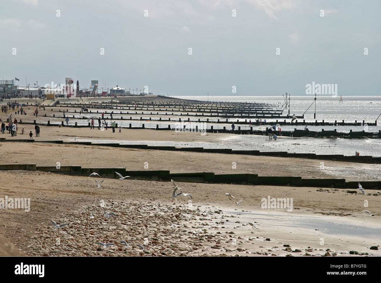 Strand von Hunstanton Norfolk Stockfoto