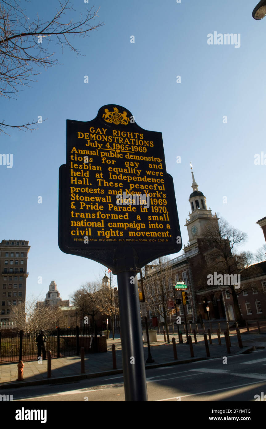 Schöne Gebäude im alten Teile von Philadelphia Stockfoto