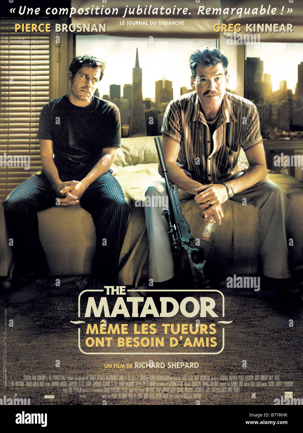 Der Matador Jahr: 2005 USA Regie: Richard Shepard Greg Kinnear, Pierce Brosnan Film Poster (Fr) Stockfoto